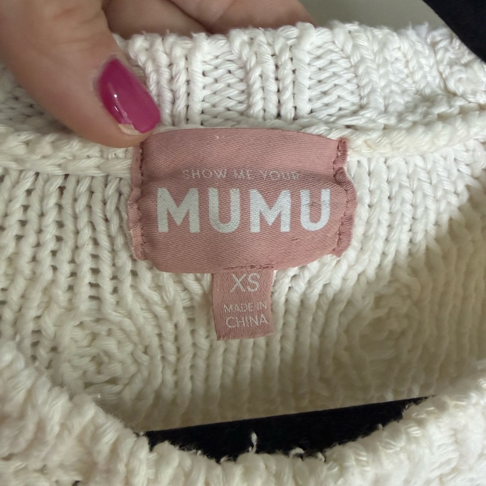 Show me your MuMu day to day cable knit sweater • Women’s XS - Picture 2 of 6